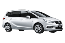Car Hire Cannock - Vauxhall Zafira 5 + 2 - Minibus hire Cannock